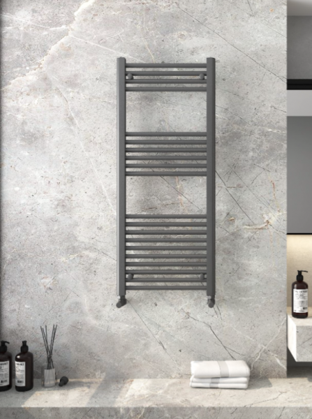 Detroit Designer Steel Towel Radiator Anthracite Grey
